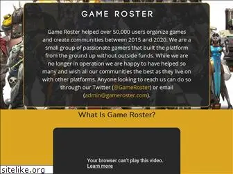 gameroster.com