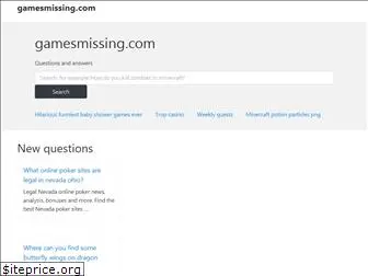 gamesmissing.com
