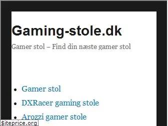 gaming-stole.dk