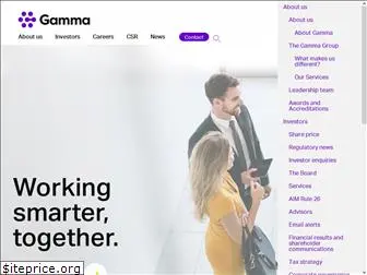 gammacommunicationsplc.com