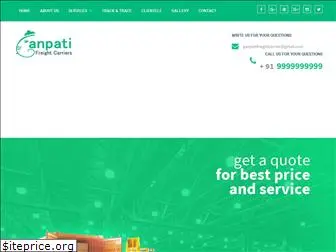 ganpatifreightcarriers.com