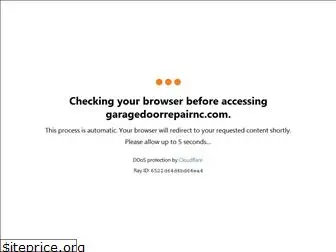 garagedoorrepairnc.com