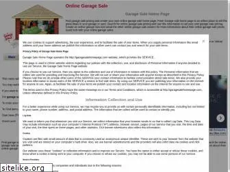 garagesalehomepage.com