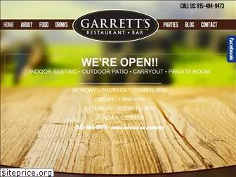 garrettsrestaurantbar.com