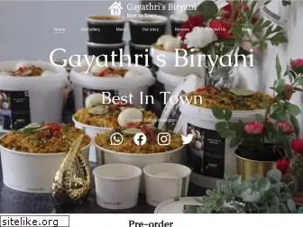 gayathrisbiryani.com