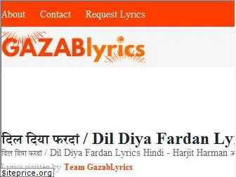 gazablyrics.com