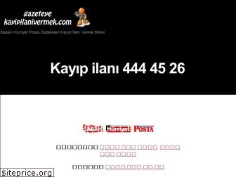 gazeteyekayipilanivermek.com