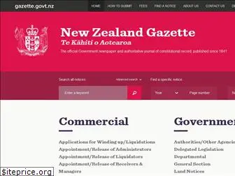 gazette.govt.nz