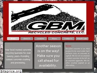 gbmrecycledconcrete.com