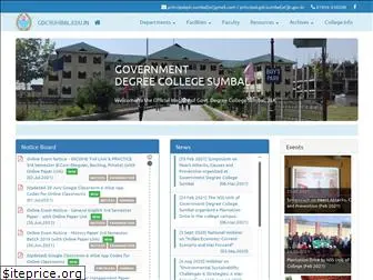 gdcsumbal.edu.in