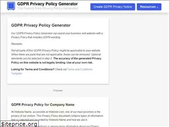 gdprprivacypolicy.net