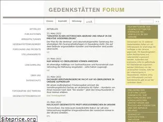 gedenkstaettenforum.de