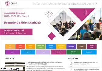 gedik.edu.tr