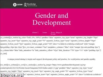 genderanddevelopment.org