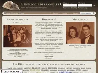 genealogiedesfamillescrepeau.ca