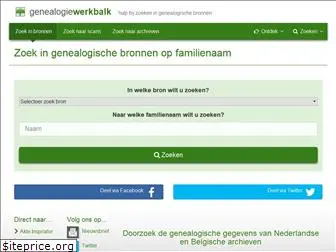 genealogiewerkbalk.nl