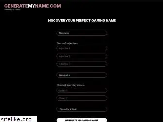 generatemyname.com