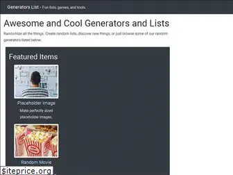 generatorslist.com