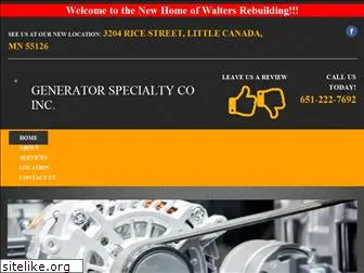 generatorspecialty.com