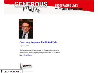 generousmatters.com