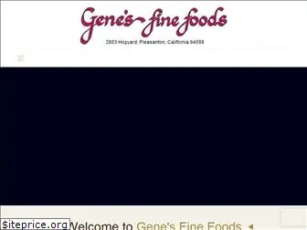 genesfinefoods.net