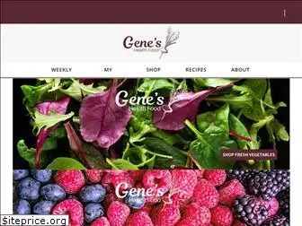 geneshealthfood.com