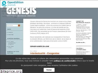 genesis.revues.org