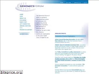 genomicsforum.org