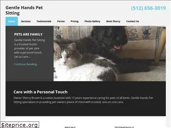 gentlehandspetsitting.net