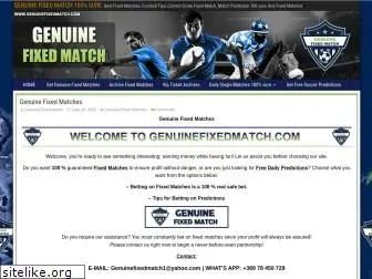 genuinefixedmatch.com