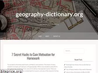 geography-dictionary.org