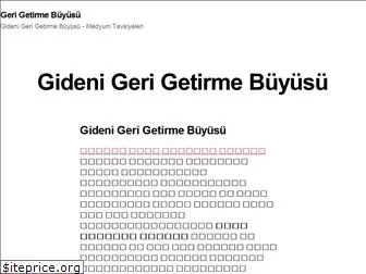 gerigetirmebuyusu.net