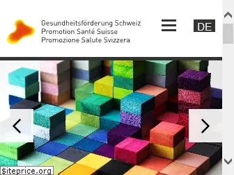 gesundheitsfoerderung.ch