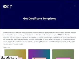 getcertificatetemplates.com