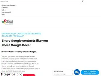 getsharedcontacts.com