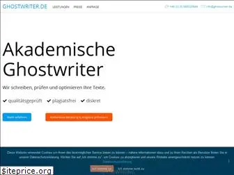ghostwriter.de
