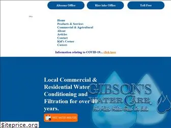gibsonswatercare.com