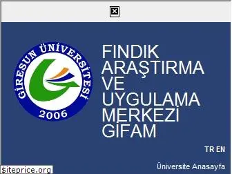 gifam.giresun.edu.tr - anasayfa  findik araştirma ve uygulama merkezi gifam