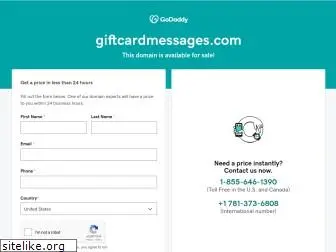 giftcardmessages.com