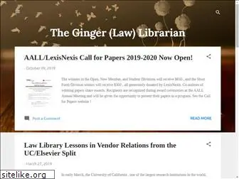 gingerlawlibrarian.com