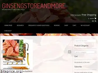 ginsengstoreandmore.com