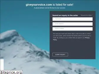 giveyourvoice.com