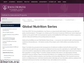 globalnutritionseries.org