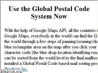 globalpostalcodesystem.info