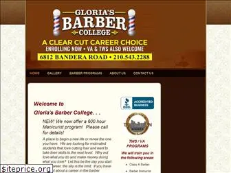 gloriasbarbercollege.net