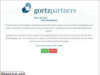 goetzpartnerssecurities.com