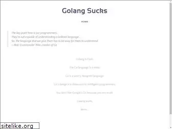 golang.sucks