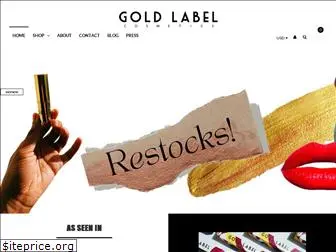 goldlabelcosmetics.com