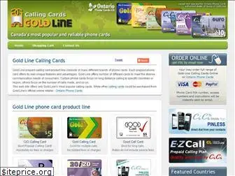 goldlinecallingcards.com