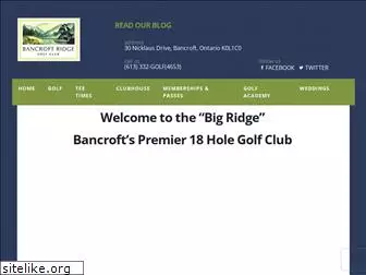golfbancroftridge.com